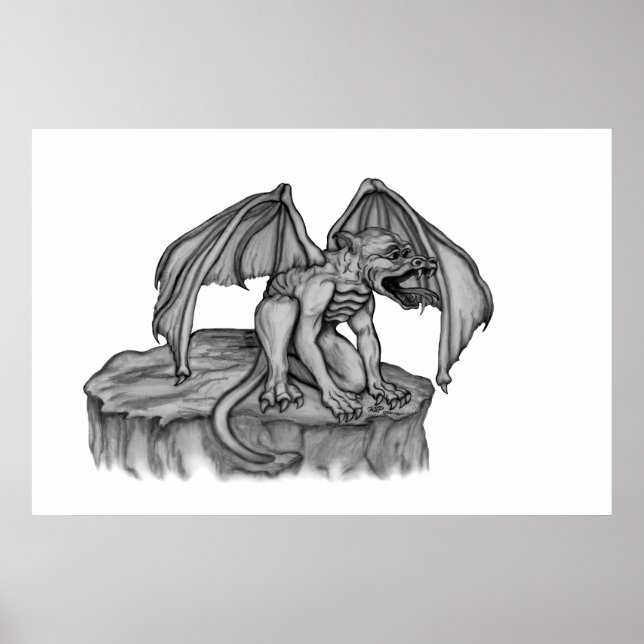Póster Golem Gargoyle (Frente)