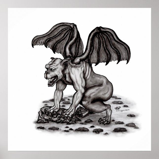 Póster Golem Gargoyle (Frente)