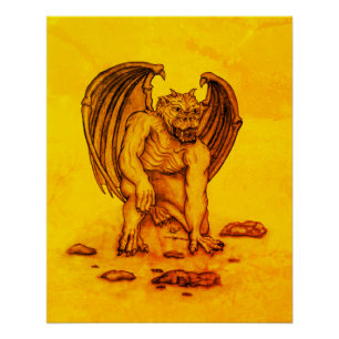 Póster Golem Gargoyle