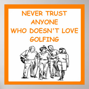 Póster golf