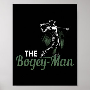 Póster Golf Chiste Vintage El Golfista El Hombre del Boge
