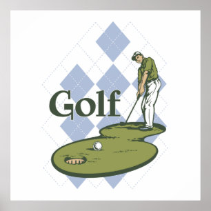 Póster Golf clásico