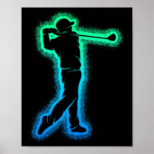 Póster Golf Club Golfer Niños Niños Hombres Golf