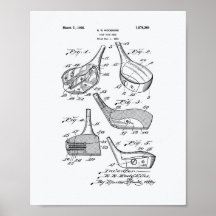 Golf Club Head 1926 Patent Art - Libro Blanco
