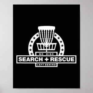 Póster Golf De Disco De Búsqueda Y Rescate