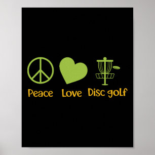 Póster Golf de Disco Retro Vintage Hombres Mujeres, Verda