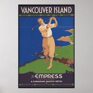 Póster Golf de la isla de Vancouver cada día del año