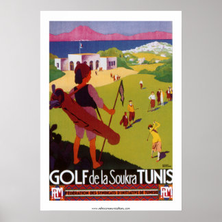 Póster Golf de la Soukra Tunis Poster