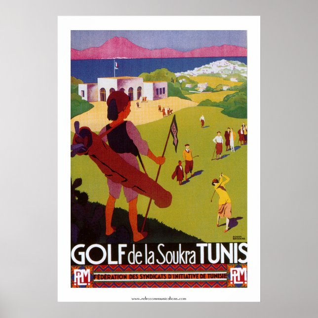 Póster Golf de la Soukra Tunis Poster (Frente)