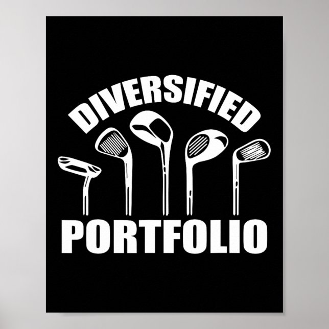 Póster Golf Diversificado Cartera Funny Business Entrepre (Frente)