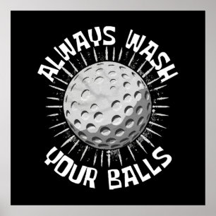 Póster Golf divertido