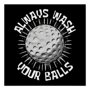 Póster Golf divertido