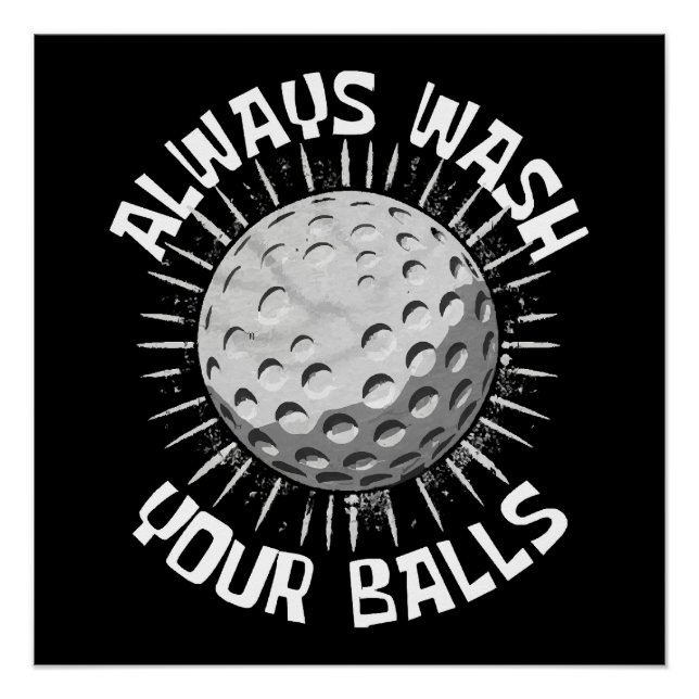 Póster Golf divertido (Anverso)