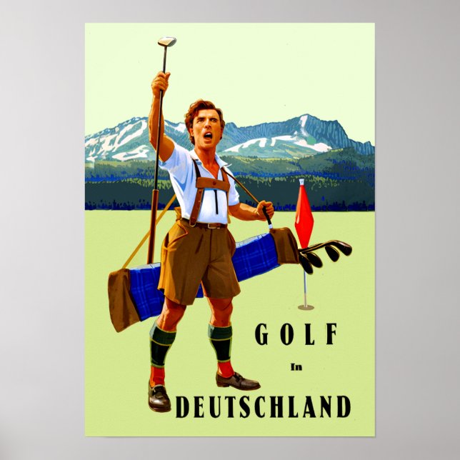 Póster Golf en Alemania (Frente)