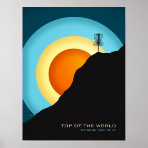 Póster Golf en disco extremo