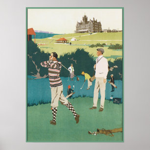 Póster Golf en el Club