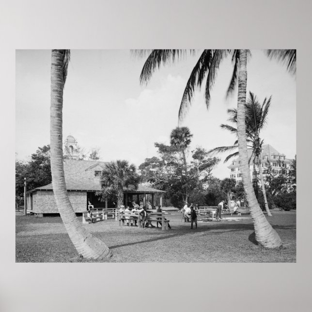 Póster Golf en Palm Beach, 1904 (Frente)