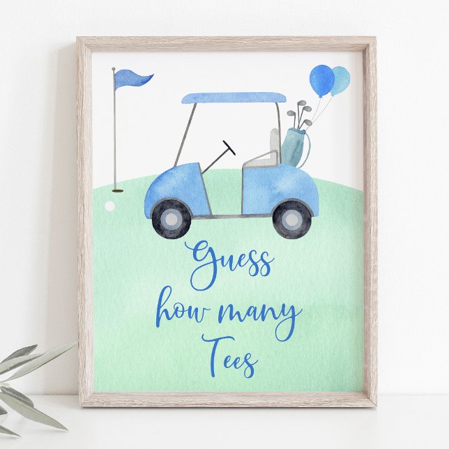 Póster Golf First Birday Par-tee Adivinan Cuántos Juegos (Subido por el creador)