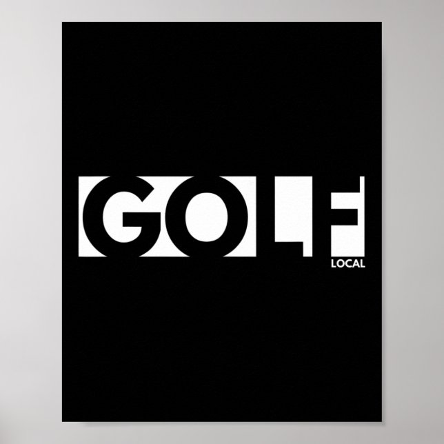Póster Golf  habilidades de golf (Frente)