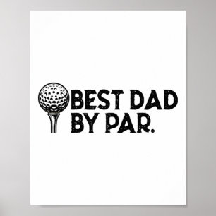 Póster Golf para papá Mejor Papá Por El Golf del Día del