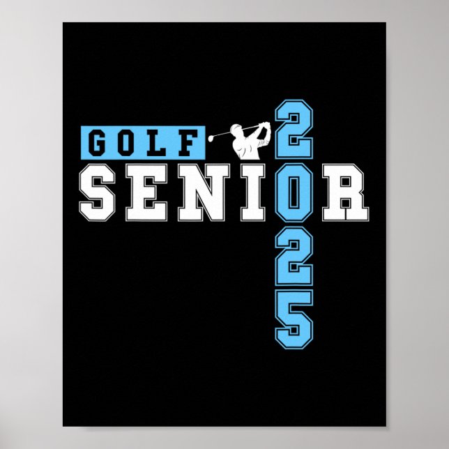 Póster Golf Senior Night Golf Senior 2025 Graduation &#  (Frente)
