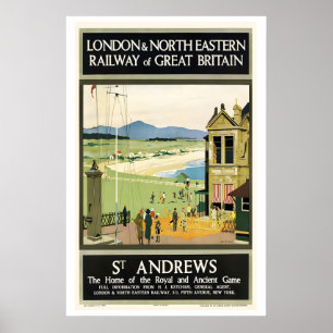 Póster Golf St Andrews La Casa de The Royal and Ancient