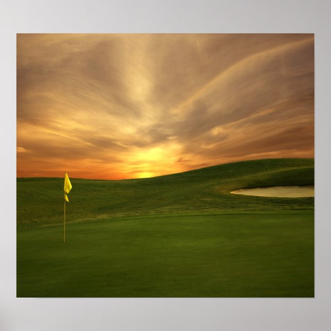 Póster Golf Sunrise (Frente)