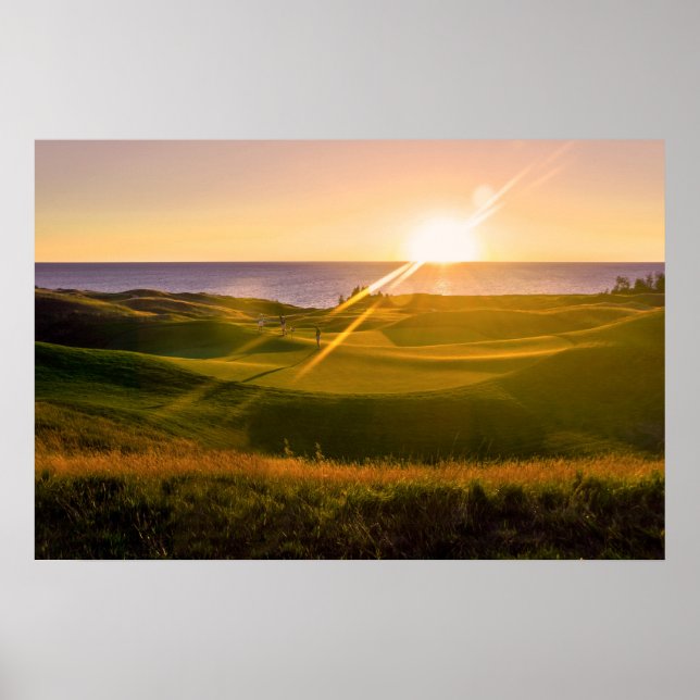 Póster Golf Sunset (Frente)
