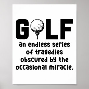 Póster Golf Y Una Serie Interminable De Tragedias Golf P