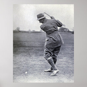 Póster Golfer vintage: Harry Vardon