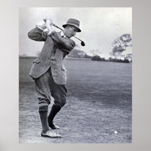 Póster Golfer vintage: Harry Vardon