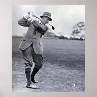 Póster Golfer vintage: Harry Vardon