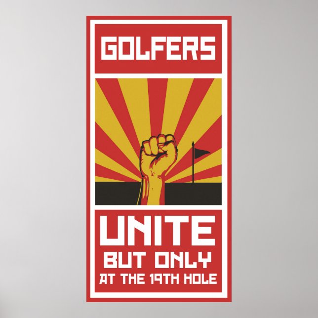Póster Golfers Unite Poster (Frente)