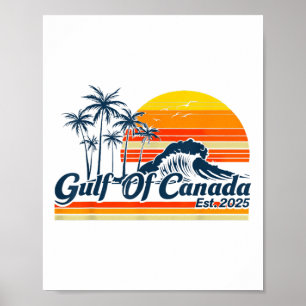 Póster Golfo De Canadá Golfo De México Estados Unidos Can