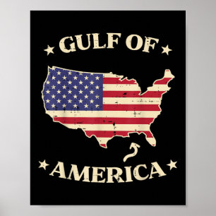 Póster Golfo De Eeuu Estados Unidos Mapa Estadounidense H