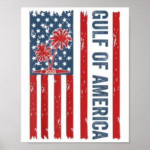 Póster Golfo De Estados Unidos América Este 2025 Divertid