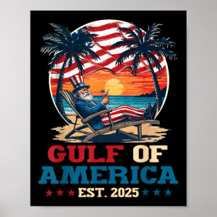Póster Golfo De Estados Unidos América México Golfo De Mé