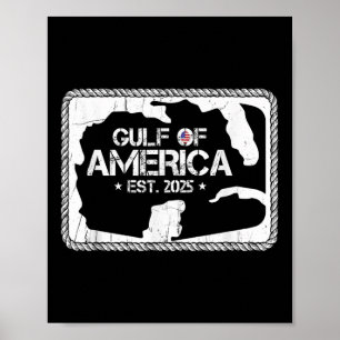Póster Golfo De Estados Unidos De América Est 2025 Eeuu A