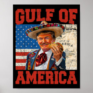 Póster Golfo De Estados Unidos Est 2025 Trump 4 De Julio