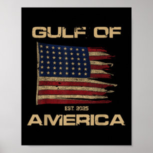 Póster Golfo De Estados Unidos Est Desde 2025 Bandera De