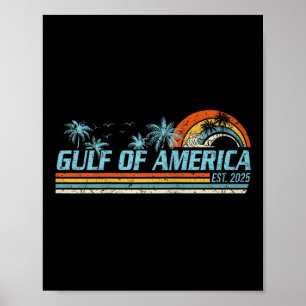 Póster Golfo De Estados Unidos Shirt Retro Golf De Estado