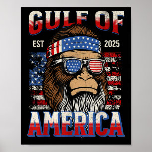 Póster Golfo De Estados Unidos Trump Gracioso Pat De Méxi