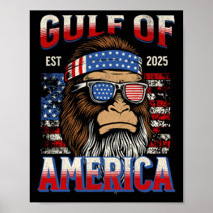 Póster Golfo De Estados Unidos Trump Gracioso Pat De Méxi