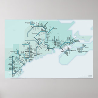 Póster Golfo de Maine 20 x 30 Poster