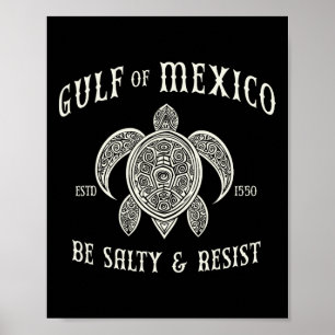 Póster Golfo De México Estar Salado Y Resistir 1