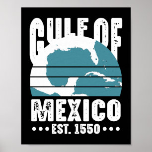 Póster Golfo De México Este 1550