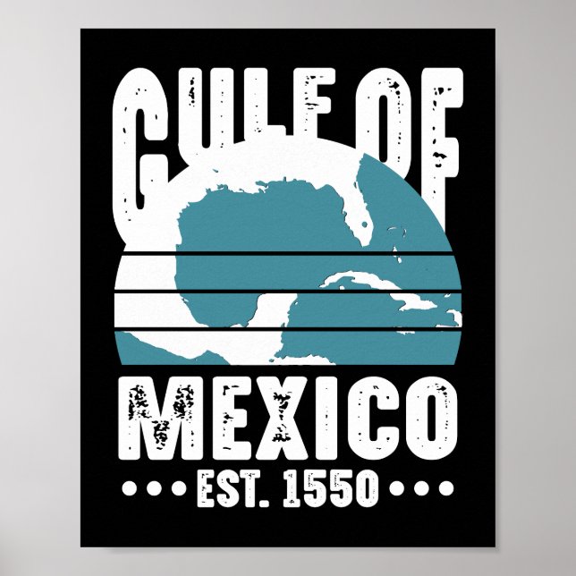 Póster Golfo De México Este 1550 (Frente)