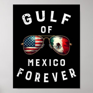 Póster Golfo De México Para Siempre Presidente Trump Golf