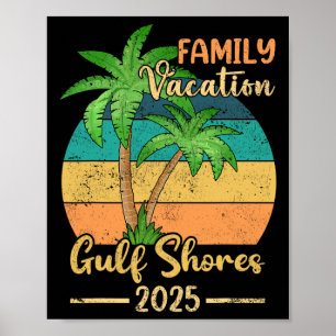 Póster Golfo de Playa Alabama Vacaciones familiares 2025