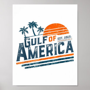 Póster Golfo De Vintage Retro De Estados Unidos 2025